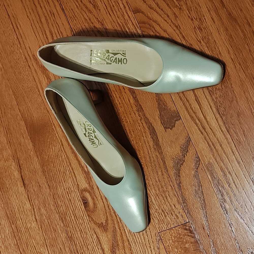 Salvatore Ferragamo  pumps with embellished heel